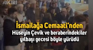 İsmailağa'dan Hüseyin Çevik ve beraberindekiler, yılbaşı gecesi yürüyüş düzenledi