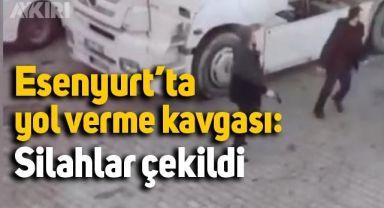 İstanbul Esenyurt'ta silahlı kavga kamerada