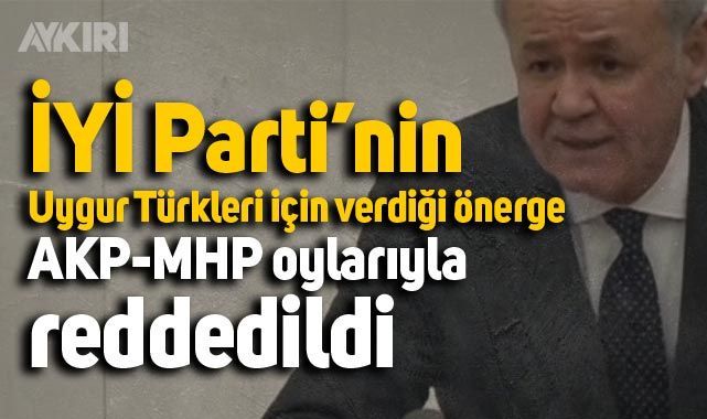 İYİ Parti'nin Uygur Türkleri için verdiği önerge AKP-MHP oylarıyla reddedildi