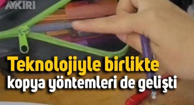 Kopya çeken öğrencinin pes dedirten yöntemi