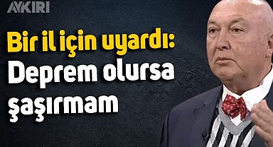 Ahmet Ercan'dan Kayseri uyarısı: Deprem olursa şaşırmam