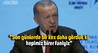 Cumhurbaşkanı Erdoğan: 