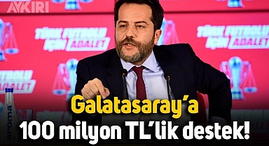 Erden Timur'dan Galatasaray'a 100 milyon TL'lik destek