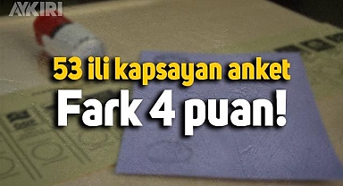 Erdoğan mı Kemal Kılıçdaroğlu mu anketinde fark 4 puan