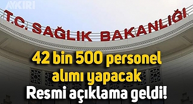 Fahrettin Koca duyurdu, Sağlık Bakanlığı 42 bin 500 personel alımı yapacak: Alım yapılacak meslekler belli oldu