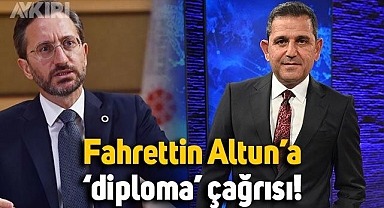 Fatih Portakal'dan Fahrettin Altun'a diploma çağrısı