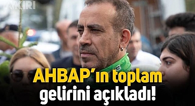 Haluk Levent, AHBAP'ın toplam gelirini açıkladı