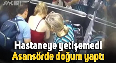 Hastaneye yetişemedi, binanın asansöründe doğum yaptı