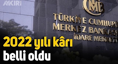 Merkez Bankası’nın 2022 yılı kârı 72 milyar TL oldu