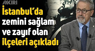 Naci Görür, İstanbul’da zemini sağlam ve zayıf olan ilçeleri açıkladı