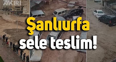 Şanlıurfa sele teslim: Caddeler sular altında kaldı, okullar tatil edildi