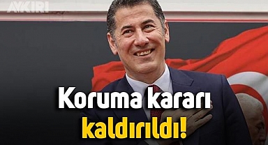 Sinan Oğan, koruma kararının kaldırıldığını açıkladı