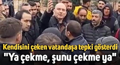 Süleyman Soylu kendisini çeken vatandaşa tepki gösterdi: