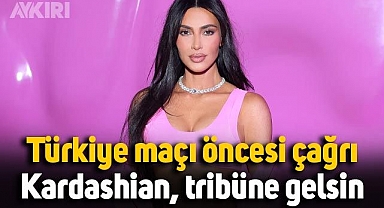 Türkiye maçı öncesi çağrı: Kim Kardashian, tribüne gelsin