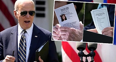 ABD'yi karıştıran olay: Joe Biden ifşa oldu, her şey elindeki kağıtta ortaya çıktı