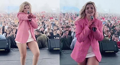 Begüm Polat isimli kişi konser görüntülerini paylaşıp muhalefeti hedef aldı