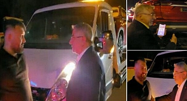 Çorum Belediye Başkanı, Togg'u taşıyan çekicinin önünü kesti: Kardeşim bu kimin
