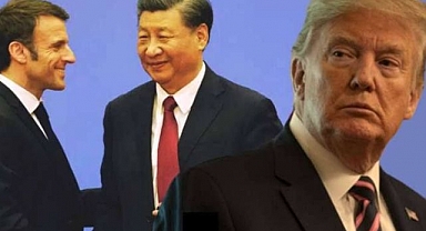 Donald Trump: Macron, Xi Jinping'in poposunu öptü