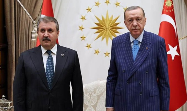 Erdoğan ile görüşen Mustafa Destici: 