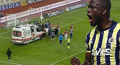 Fenerbahçe'de Enner Valencia ambulansla hastaneye kaldırıldı