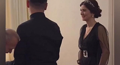 Gelin adayı kız isteme törenine damga vurdu: