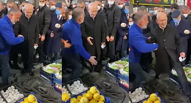 Kemal Kılıçdaroğlu'nun yere serilen monta basmadığı görüntüler yeniden gündemde