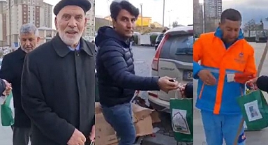 Türkiye'de yaşayan Araplar, Türklere ramazan paketi dağıtıp sosyal medyada paylaştı