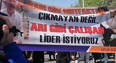 AKP'nin mitinginde tepki çeken Kemal Kılıçdaroğlu pankartı: 