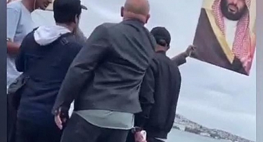 İstanbul'da Kuveyt Emiri ve Suudi Arabistan Veliaht Prensinin posterini açın yabancı uyruklulara Türkler tepki gösterdi