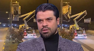 İYİ Partili Gökhan Zan, seçim afişinin indirildiği anları paylaştı: Böyle bir ekibi deprem haftasında da görmek isterdik