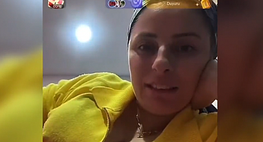 TikTok'ta dekoltesini açarak yayın yapan kadın tekrar gündem oldu!