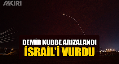 Demir Kubbe tarafından atılan füzelerden biri İsrail topraklarına düştü