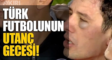 Hakem Halil Umut Meler'e saldırı anları