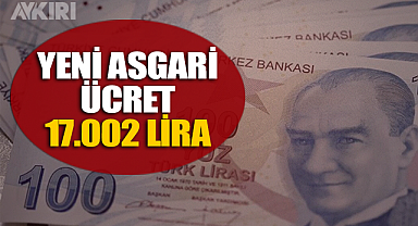 Yeni asgari ücret açıklandı