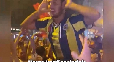 Galatasaray'ın şampiyonluk kutlamalarına Icardi sevinci ile katılan Fenerbahçeli!