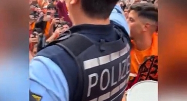 Galatasaray taraftarı, Alman polisine üçlü çektirdi!