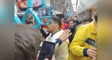 Marmaray'da Fenerbahçe ve Galatasaray taraftarı arasında kavga çıktı!