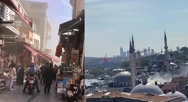 Tarihi Mısır Çarşısı'nda yangın!