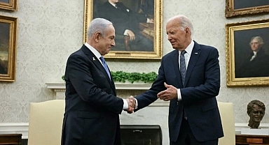 Biden, Netanyahu ile Beyaz Saray'da bir araya geldi!