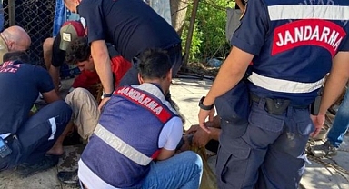 Evi ateşe verdi, jandarmadan kaçıp kuyuya atladı!