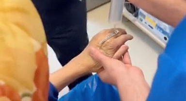 Parmağına sıkışan yüzüğü, itfaiye yardımıyla çıkardılar!