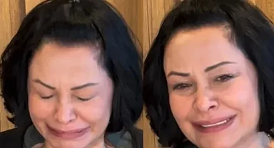 Oyuncu Evrim Akın, gözyaşlarını tutamadı