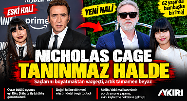 Nicolas Cage saçlarını boyatmaktan vazgeçti: Artık tamamen beyaz