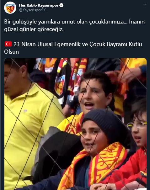 Süper Lig kulüplerinden 23 Nisan paylaşımları 18