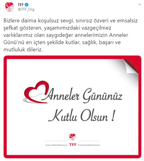 Süper Lig kulüplerinin Anneler Günü mesajları 1