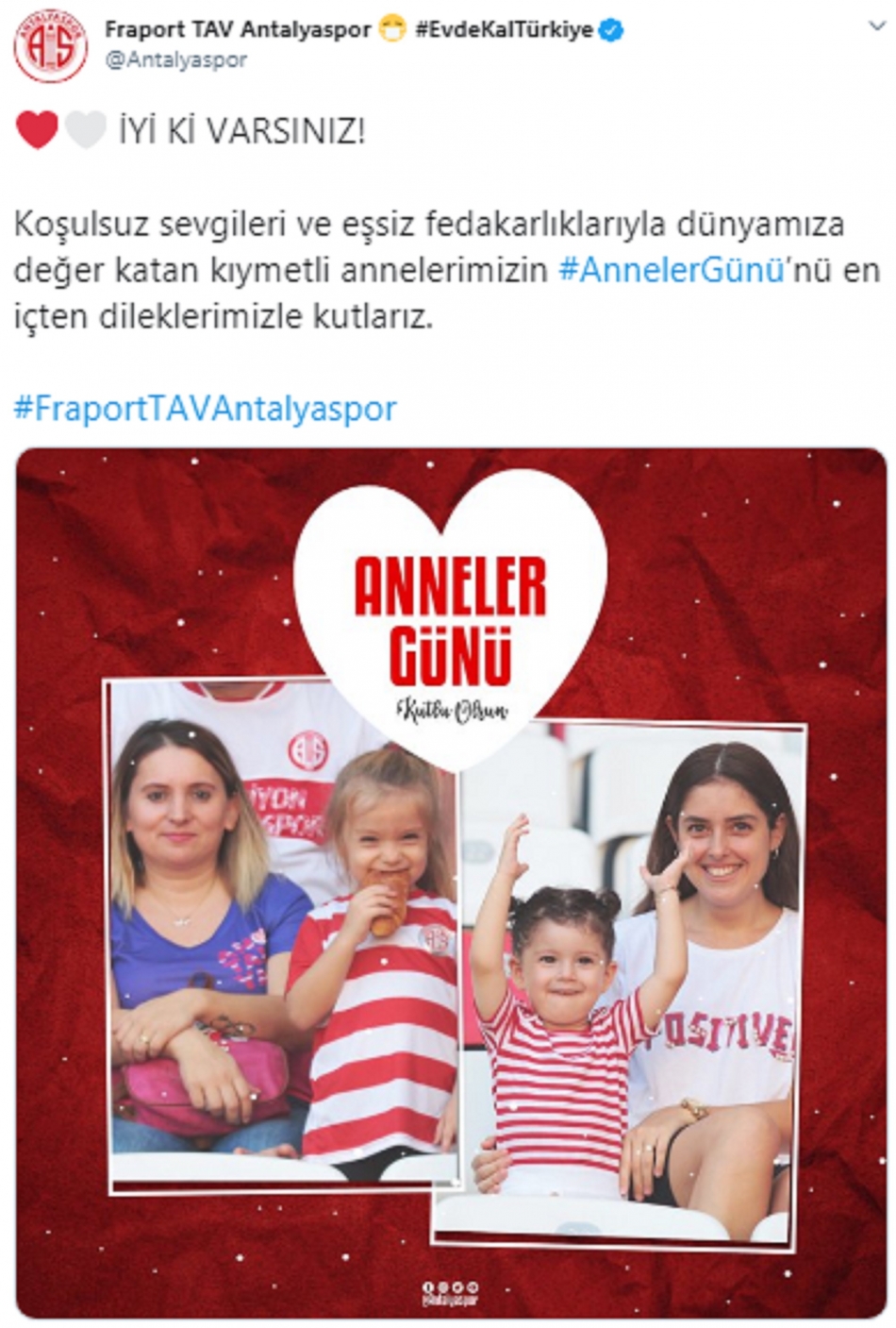 Süper Lig kulüplerinin Anneler Günü mesajları 11