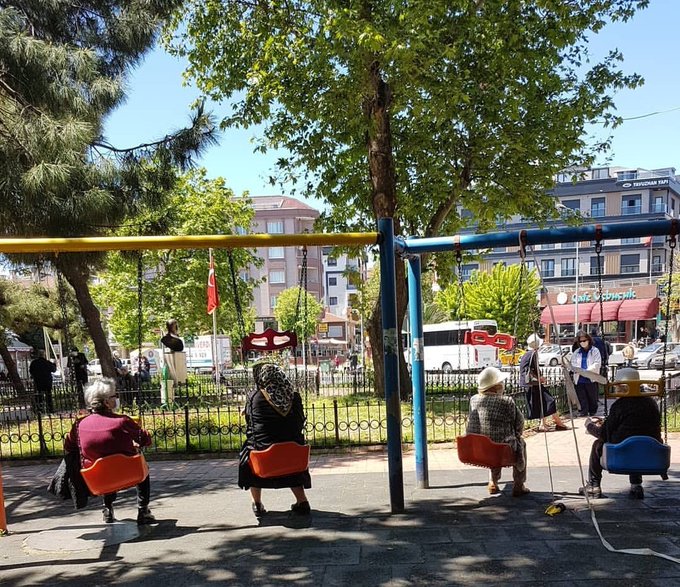 65 yaş ve üstü vatandaşların nefes izninden görüntüler 1