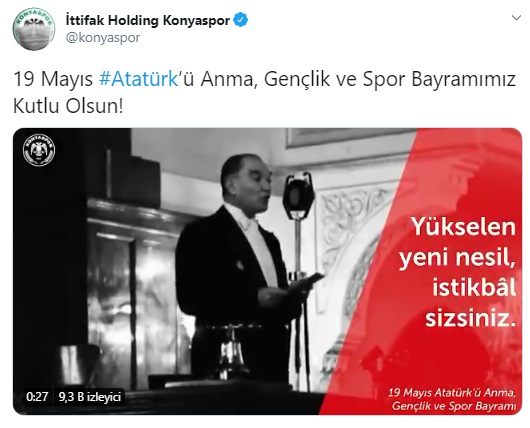 Süper Lig kulüplerinin 19 Mayıs mesajları 10
