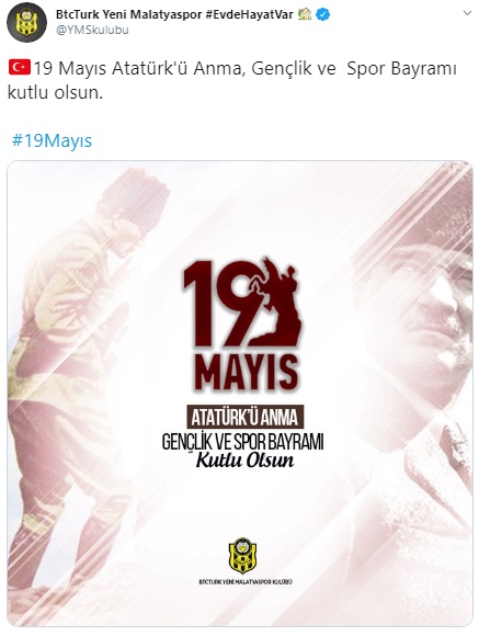 Süper Lig kulüplerinin 19 Mayıs mesajları 11
