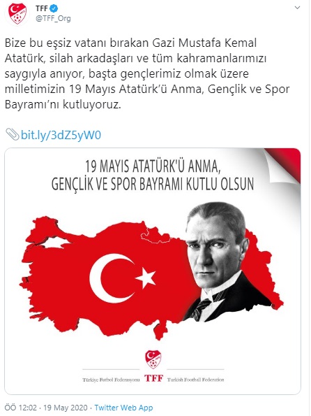 Süper Lig kulüplerinin 19 Mayıs mesajları 1